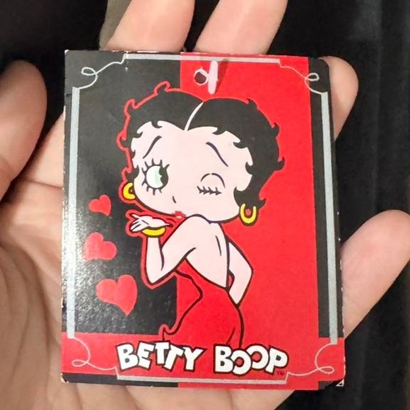 Betty Boop Lace Shoulder Graphic Tee NWT Jerry Leigh Juniors Large Retro Y2K - Picture 7 of 8